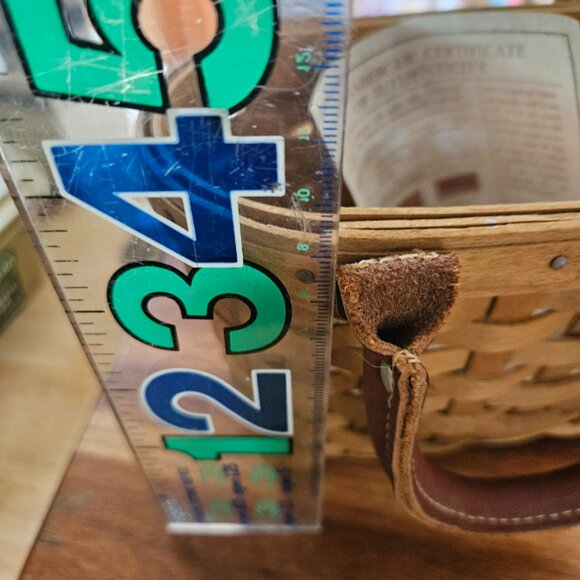 longaberger small boardwalk basket purse signed - Picture 6 of 9